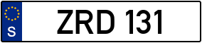 Trailer License Plate